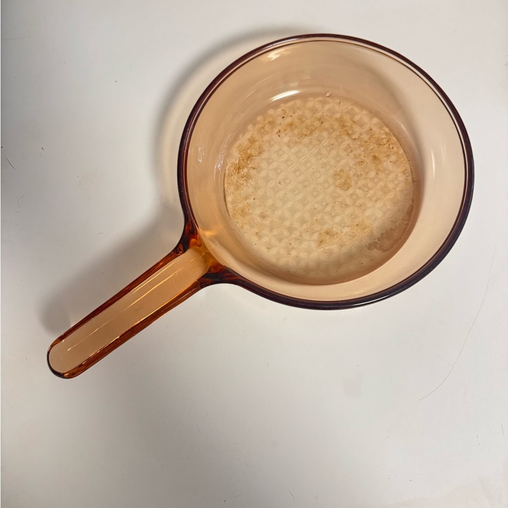 PYREX vision ware glass saucepan